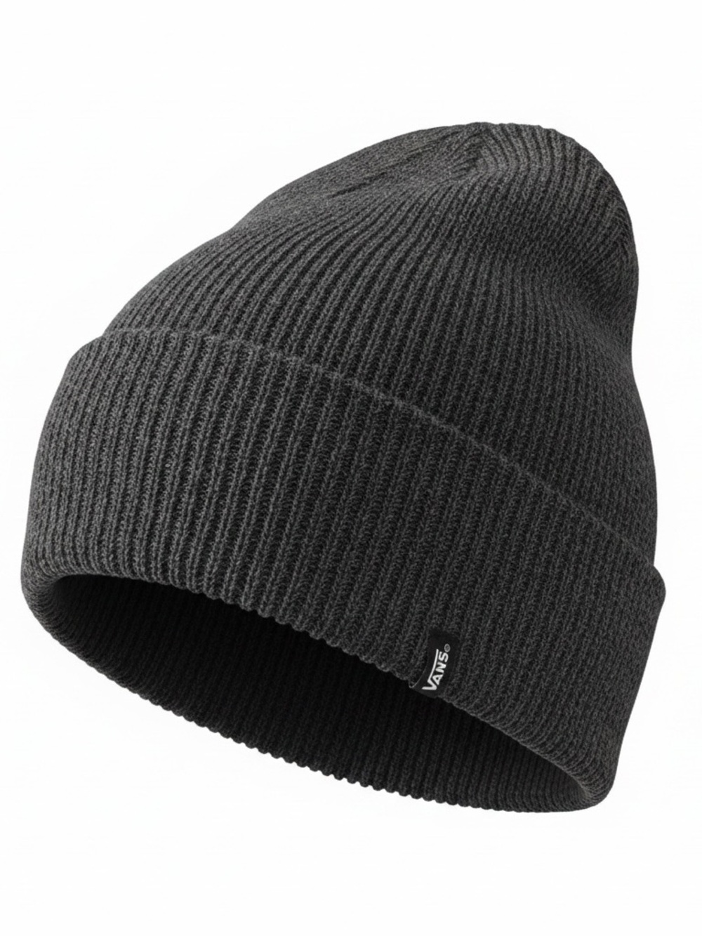 Vans Folded Cuff Ribbed Beanie - Charcoal